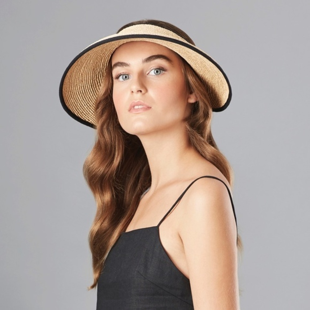 NEW Helen Kaminski Mita Visor Hat Womens